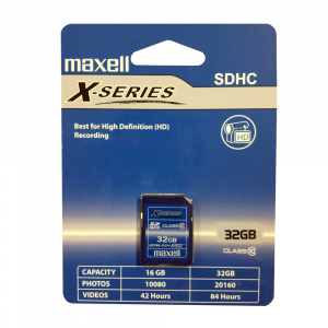 SDHC 32GB CL10 X-SERIES 854424 MAXELL