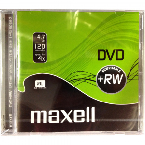 DVD+RW 4,7GB 4x 1PK JC MAXELL