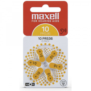 AZ10/PR536 ZINK AIR 6PK MAXELL