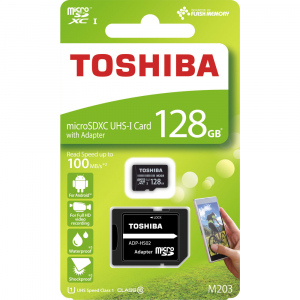 MicroSDXC 128GB CL10 UHS1+adap. TOSHIBA
