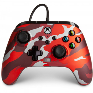 XBOX One Series drát.ovladač ORANGE Camo