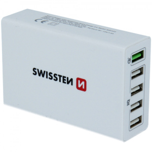 SÍŤ.3.0 QUICK CHAR.+ 5xUSB 50W SWISSTEN