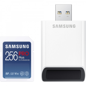 SDXC karta 256GB PRO PLUS + USB SAMSUNG