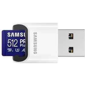 MicroSDXC 512GB PRO Plus+USB adp SAMSUNG