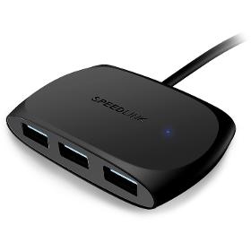 SNAPPY USB Hub 4-Port Black SPEEDLINK