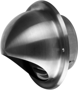 Kulatý přívod/odvod vzduchu krytka, chrom-niklová ocel, 150 mm Kluge
