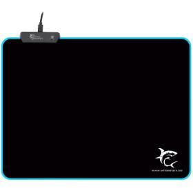 LED LUMINOUS L mouse pad bk WHITE SHARK