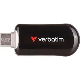 512GB USB Flash 3.2 G1 USB-C Bk VERBATIM