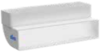 Svislé koleno, kanál plochý 220x92 mm, 90°, bílé KVS7544 Kluge