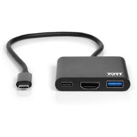 USB-C HUB HDMI 1X 4K+USB-A+USB-C PORT