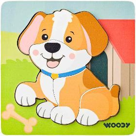 102191363 Puzzle Baby - pejsek WOODY