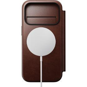 Modern Leather Folio iPhone 17 Pro Brown