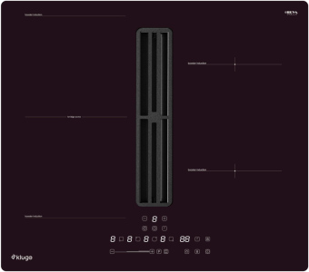 DESKA INDUKČNÍ S INTEGROVANÝM ODSAVAČEM KHI6000B Kluge