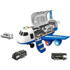 Policejní letadlo s nákl.pros.+3 autíčka