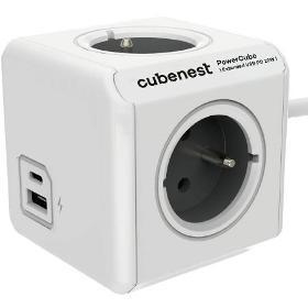 PowerCube Extended USB šedá 3m CUBENEST