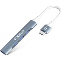 Dokovací stan. USB-C/Hub 4xUSB ALIGATOR