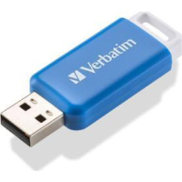64GB USB Flash 2.0 DataBar Blue VERBATIM