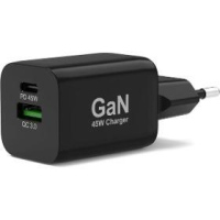 GaN nabíječ. USB-C/USB-A 45W PORTCONNECT