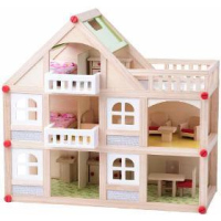 102191329 Domeček dvoupatrový WOODY