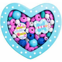 102190215 Navl.korá.-srdíčko tyrk. WOODY