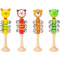 102191716 Rolničky-zvířátka 4druhy WOODY