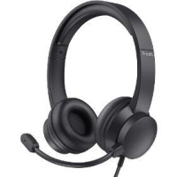 Ayda PC headset USB +microphone BK TRUST