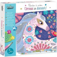 CL186 diamant. mozaika Koně 5+ CRÉA LIGN