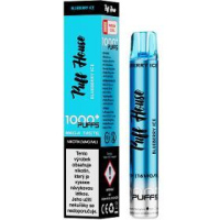 E-CIGARET 1000+ BLUEBERRY ICE PUFF HOUSE