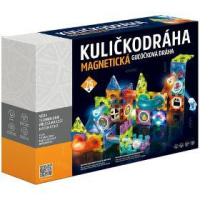Kuličkodráha magnetická se světlem 75ks